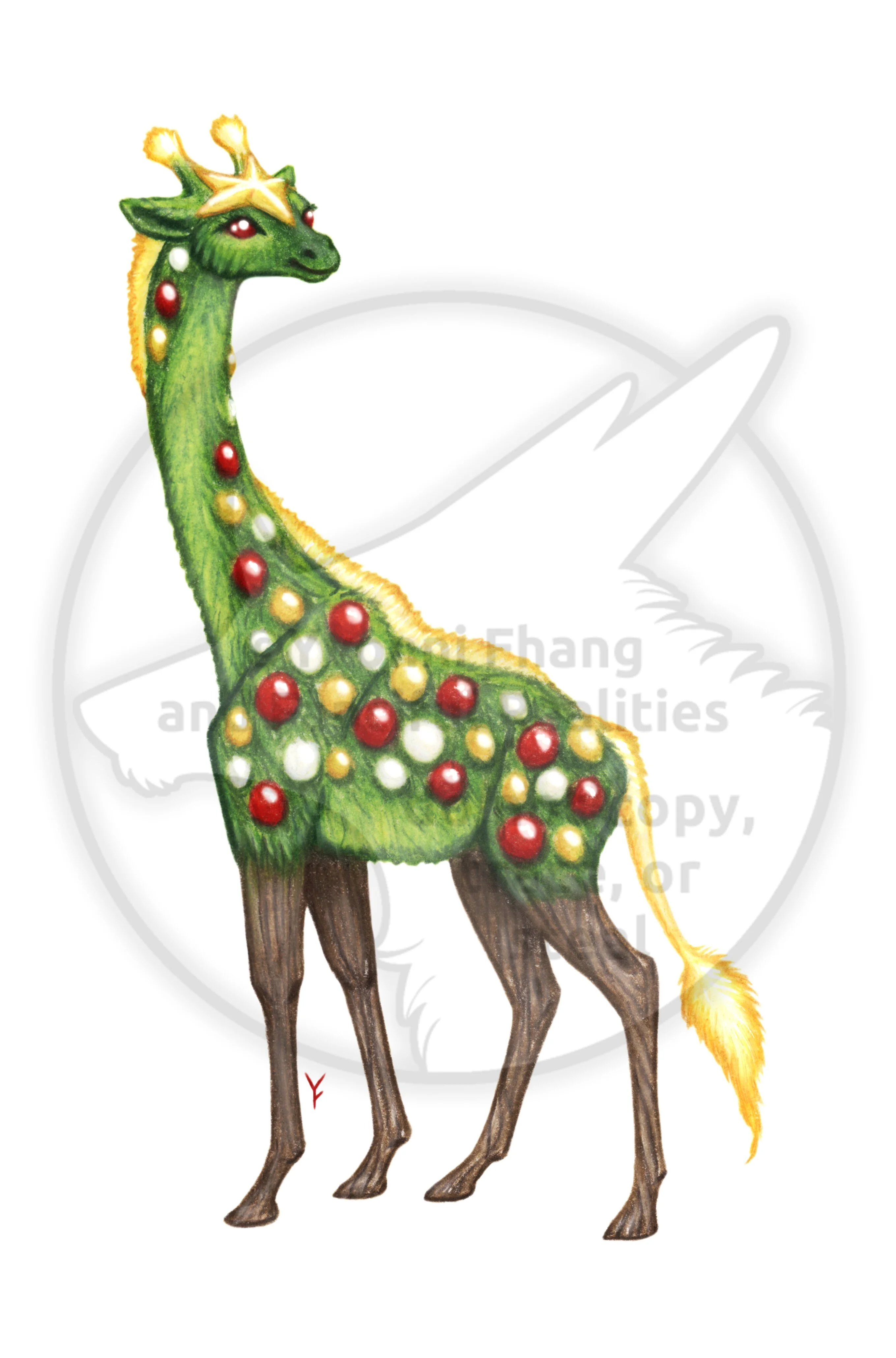 A holiday hybrid, a cute giraffe and a festive Christmas tree!