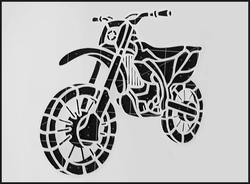Dirt Bike Stencil