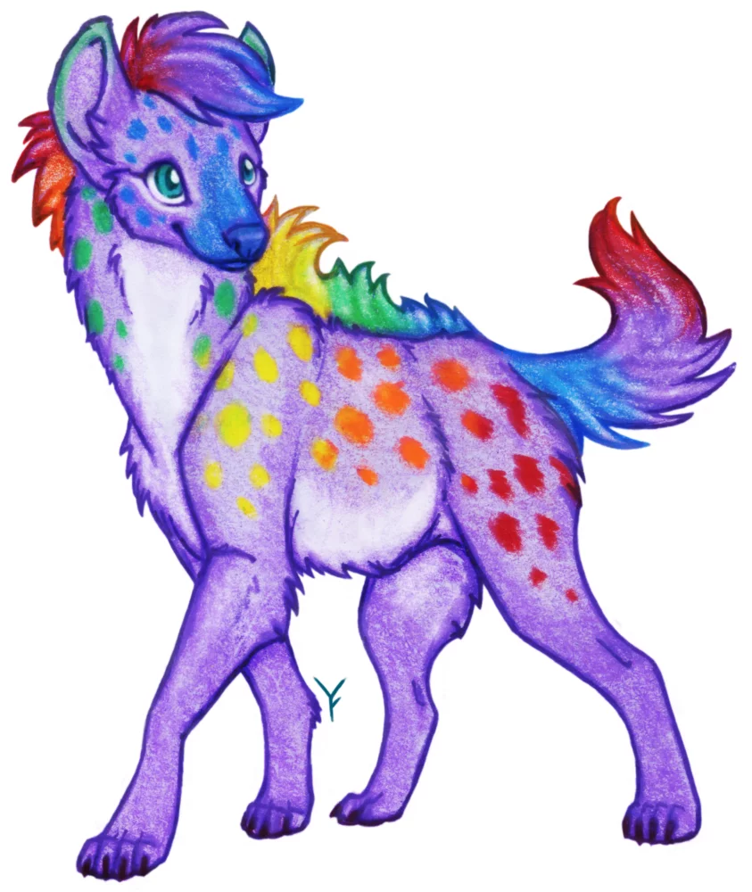 Rainbow Hyena